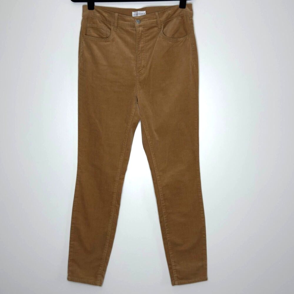 Ann Taylor LOFT Skinny Corduroy Pants High Waist Women's Size 8 /29